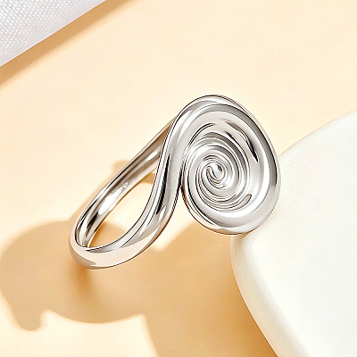 304 Stainless Steel Cuff Open Rings WG61C7D-01-1