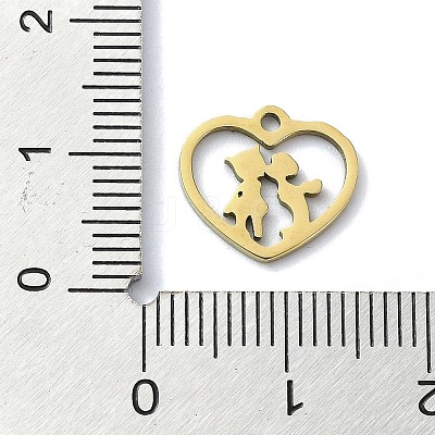 304 Stainless Steel Charms STAS-C097-38B-G-1