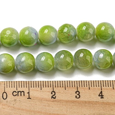 Dyed Natural White Jade Beads Strands G-F764-02A-1