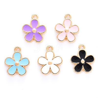 Alloy Enamel Charms ENAM-R059-02-M-RS-1