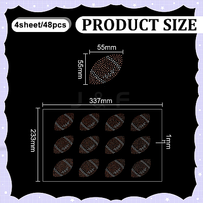 Glass Hotfix Rhinestone DIY-WH0622-654C-1