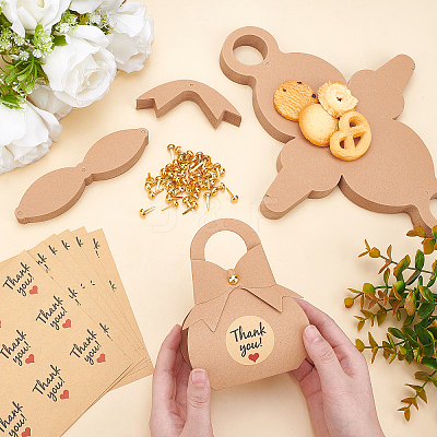 50 Sets Kraft Paper Candy Boxes CON-PH0002-54-1