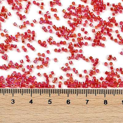 Transparent Colours Rainbow Glass Seed Beads SEED-H003-12F-1
