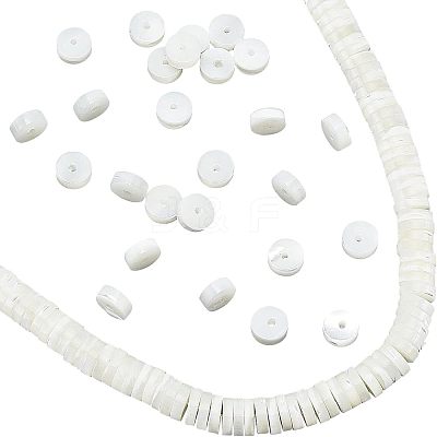 Natural Trochid Shell/Trochus Shell Beads Strands SSHEL-NB0001-35B-1