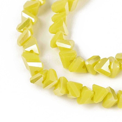 Electroplate Opaque Glass Beads Strands LS-GLAA-N022-4mm-13-1