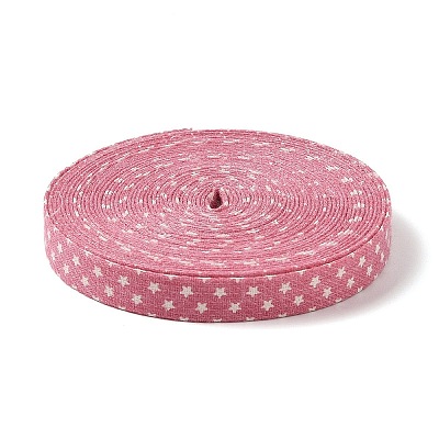 5M Cotton Linen Strar Printed Ribon LS-OCOR-K008-01A-04-1