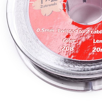 2-Ply Round Waxed Cotton Thread Cords YC-T004-01A-06-1