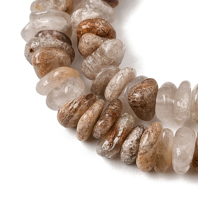 Natural Thousand Layer Phantom Quartz Layered Lodolite Quartz Thousand Layer Garden Quartz Beads Strands GG-CBAC13F-C04-01-1