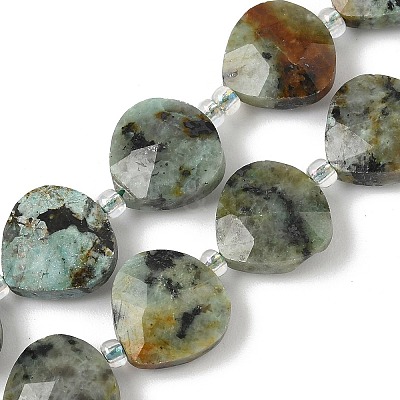 Natural African Turquoise(Jasper) Beads Strands G-D316-A03-1