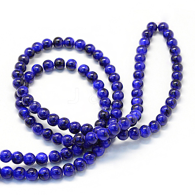 Baking Paint Glass Round Bead Strands LS-DGLA-Q019-8mm-71-1