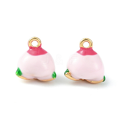 Brass Enamel Charms KK-G462-40LG-1