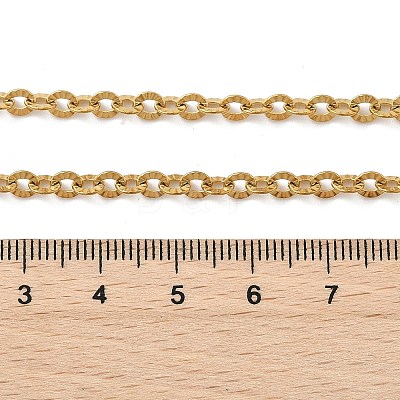 304 Stainless Steel Boston Link Chain Necklace BJEW-B072-05G-1