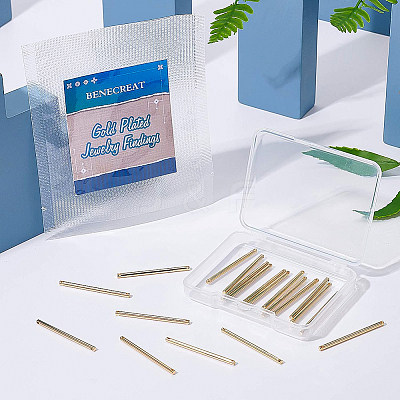 Brass Links Connectors KK-BC0006-52G-1