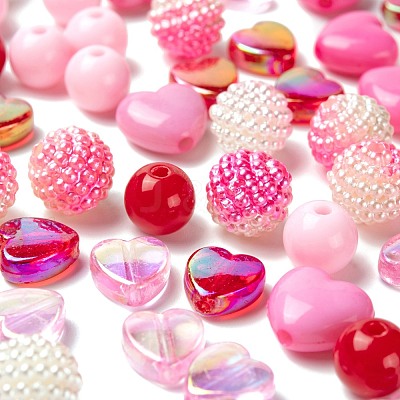 206Pcs 8 Style Acrylic Beads Sets OACR-LS0001-02-1