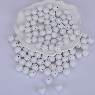 Round Silicone Focal Beads SI-JX0046A-64-1