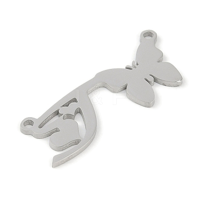 Non-Tarnish 304 Stainless Steel Pendants STAS-L279-002P-T-1