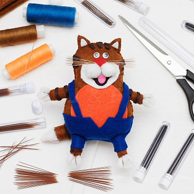 Plastic Simulated Animal Whiskers for Crafts Needle Felting DIY-WH0430-904B-05-1