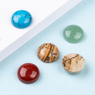 Natural Gemstone Cabochons X-G-H1596-FR-15mm-M-1