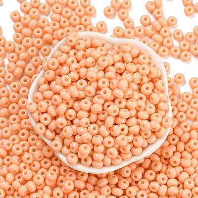 Imitation Jade 3/0 Glass Seed Beads SEED-Z001-A-B11-1