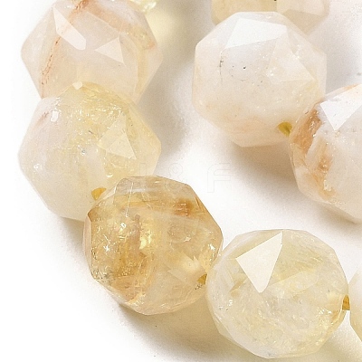 Heated Natural Citrine Beads Strands G-NH0021-A16-02-1