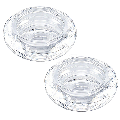 2Pcs Glass Candle Cups AJEW-SC0004-47B-1
