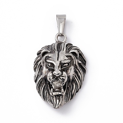 Tibetan Style 304 Stainless Steel Pendants STAS-H170-31AS-1