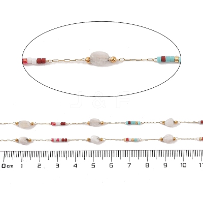Natural Agate Link Chains CHS-C012-03B-G-1