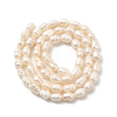 Natural Cultured Freshwater Pearl Beads Strands PEAR-I007-01P-03A-1