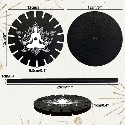 Wooden Wheel DJEW-WH0046-005-1
