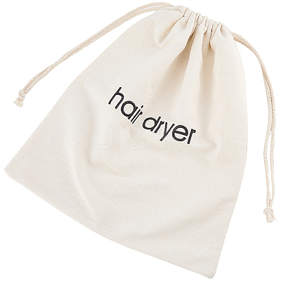 Canvas Cloth Hair Dryer Packing Drawstring Bags ABAG-WH20027-005C-1