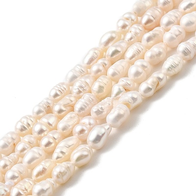 Natural Cultured Freshwater Pearl Beads Strands PEAR-I007-01M-01B-1