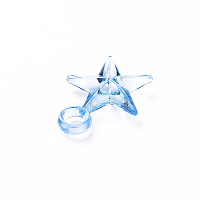 Transparent Acrylic Pendants MACR-N013-029-A01-1