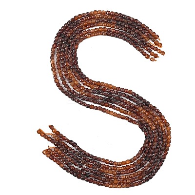 Gradient Color Natural Garnet Beads Strands G-D103-C06-1