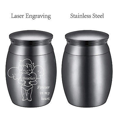 Stainless Steel Cremation Urn AJEW-CN0001-91E-1