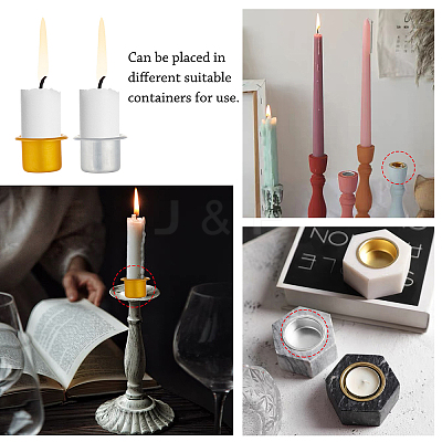 20Pcs 2 Colors Aluminum Candle Cup FIND-PH0004-53-1