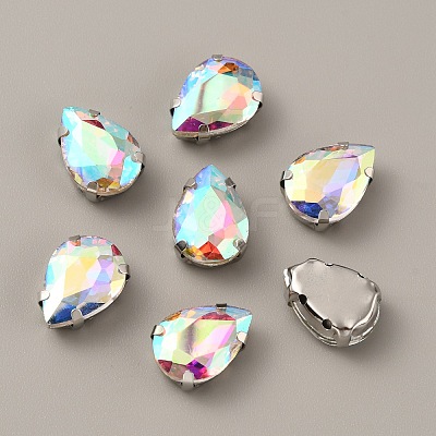 Teardrop Shape Sew on Rhinestone FIND-WH0128-86A-01-1