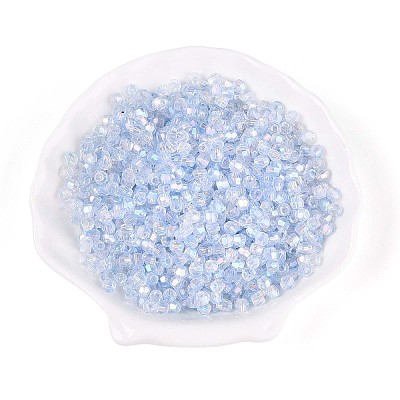 Transparent Spray Painted Glass Beads X1-EGLA-N018-4mm-05-1