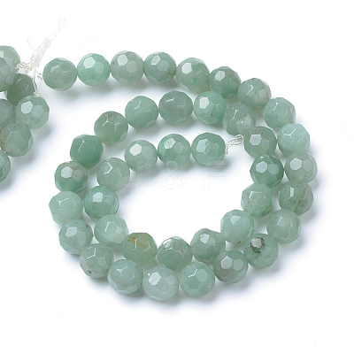Natural Green Aventurine Bead Strands X-G-R411-10-6mm-1
