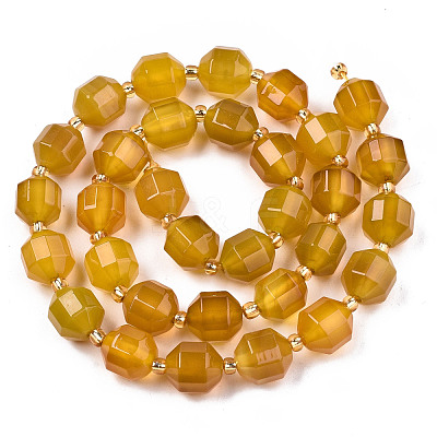 Natural Agate Beads Strands G-T131-82B-14-1