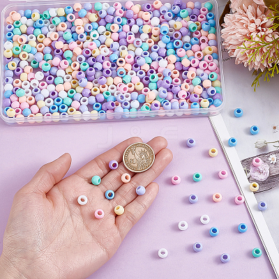100G Opaque Acrylic European Beads OPDL-ME0001-01-1