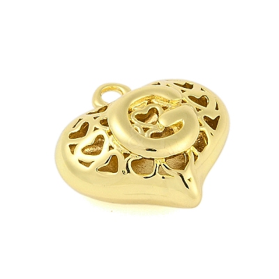 Hollow Brass Pendants for Valentine's Day KK-M289-03G-G-1
