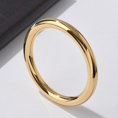 304 Stainless Steel Plain Bangles for Women BJEW-S161-10G-1