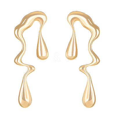 Irregular Teardrop Alloy Stud Earrings WH-WG48A63-02-1