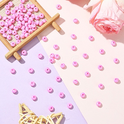 Opaque Acrylic Beads MACR-YW0003-55C-1