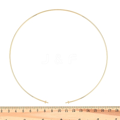 Brass Chocker Necklace Making KK-P354-01G-1