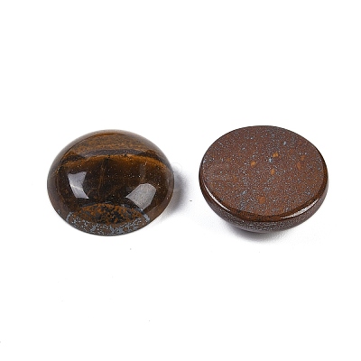 Natural Tiger Iron Cabochons G-T020-18mm-31-1