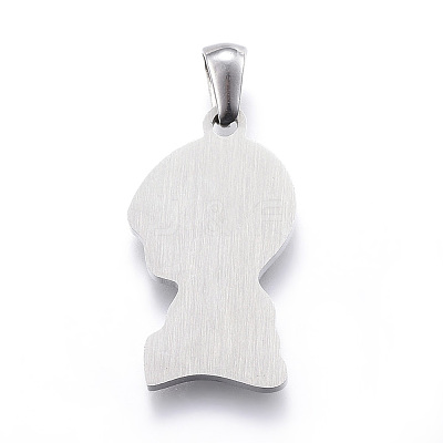 Tarnish Resistant 304 Stainless Steel Pendants STAS-K162-024P-1