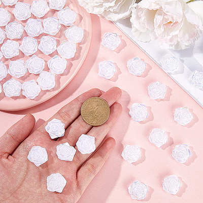 100Pcs Opaque ABS Plastic Cabochons KY-SP0001-16A-1