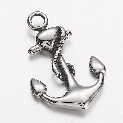 304 Stainless Steel Pendants STAS-D166-37AS-1