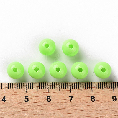 Opaque Acrylic Beads X-MACR-S370-C8mm-A30-1